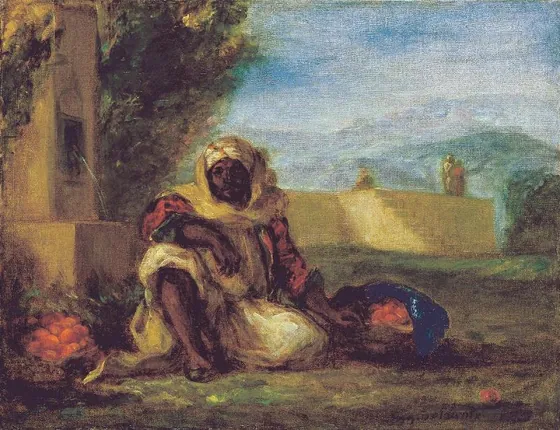 Marchand d’oranges au Maroc
