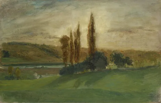 Soleil couchant à Champrosay