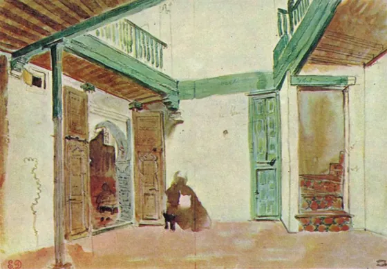 Une cour à Tanger