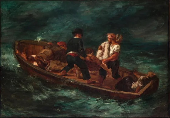 Après le naufrage (Le bateau de Don Juan - le cadavre est jeté dans l'eau)