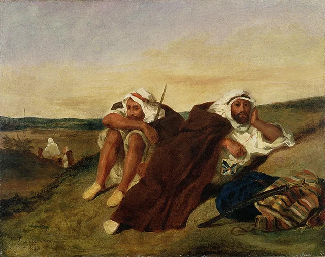 Árabes de Orán, Eugène Delacroix