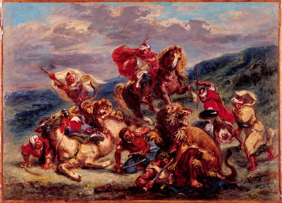 Chasse au lion