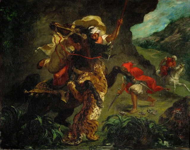 Chasse au tigre, Eugène Delacroix