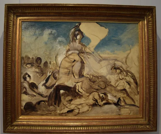 Esquisse pour La Liberté guidant le peuple