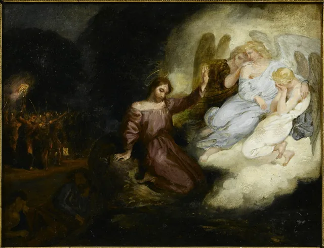 Étude pour Le Christ au Jardin des Oliviers, Eugène Delacroix