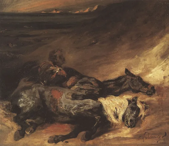 Evening after a battle