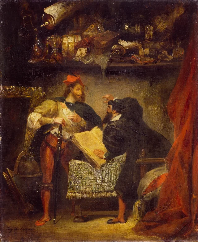 Fausto y Mefistófeles, Eugène Delacroix