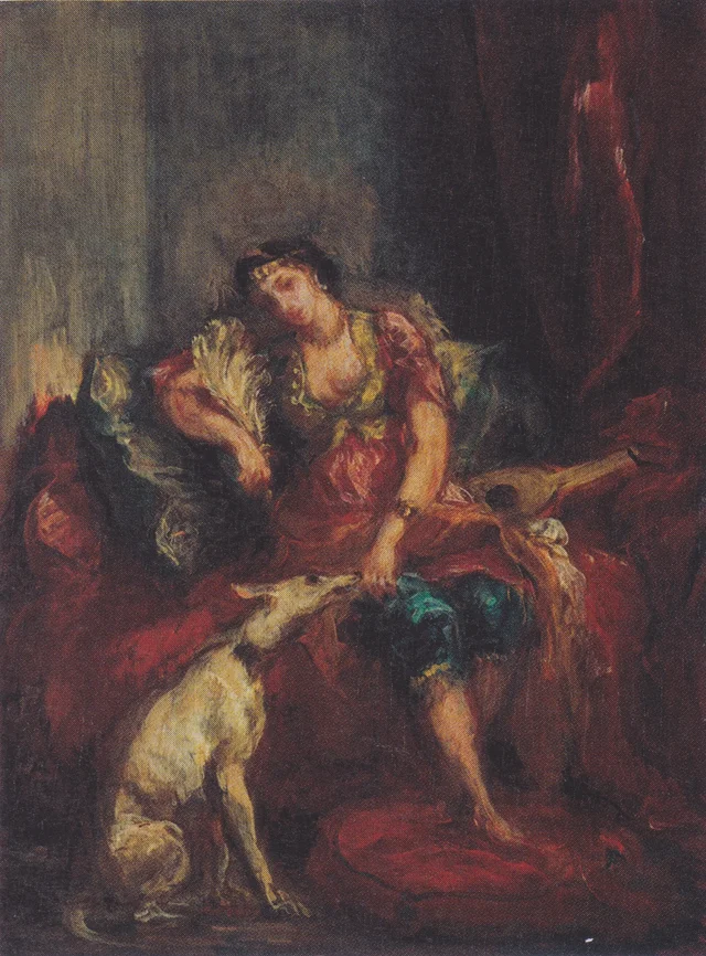 Femme d’Alger avec un lévrier, Eugène Delacroix