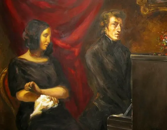 George Sand et Frédéric Chopin