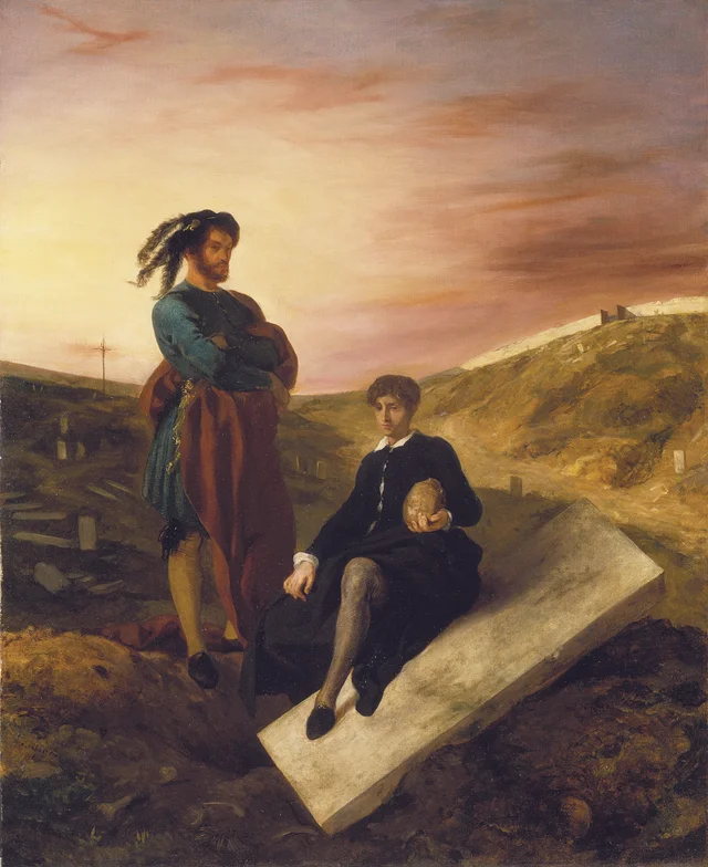 Hamlet y Horacio en el cementerio
