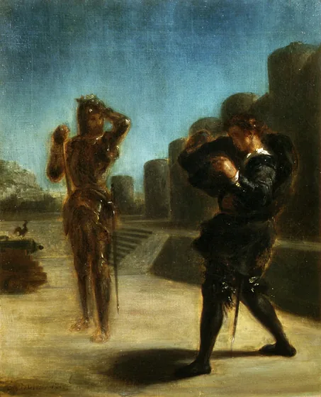 Hamlet et le Spectre.