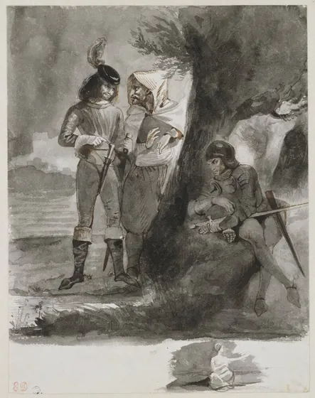 Illustration till Quentin Durward av Walter Scott