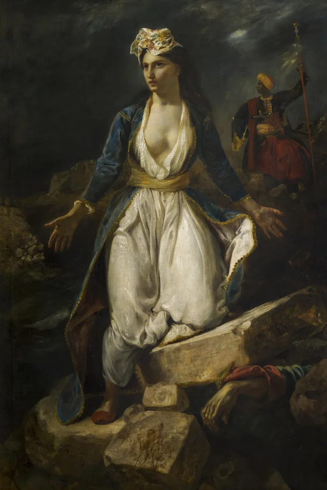 Grecia sobre las ruinas de Missolonghi, Eugène Delacroix