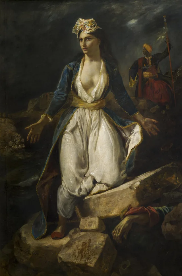 La Grèce sur les ruines de Missolonghi, Eugène Delacroix