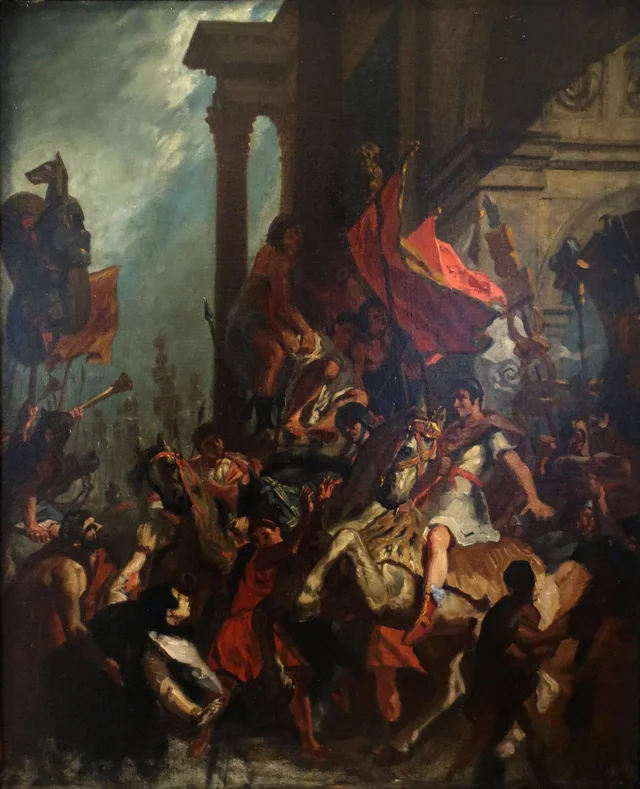 A justiça de Trajano, Eugène Delacroix