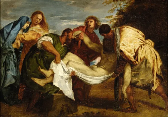 La Mise au tombeau d'après Titien