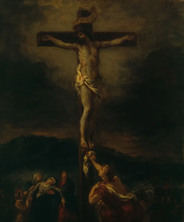 Le Christ en croix avec les saintes femmes, Eugène Delacroix