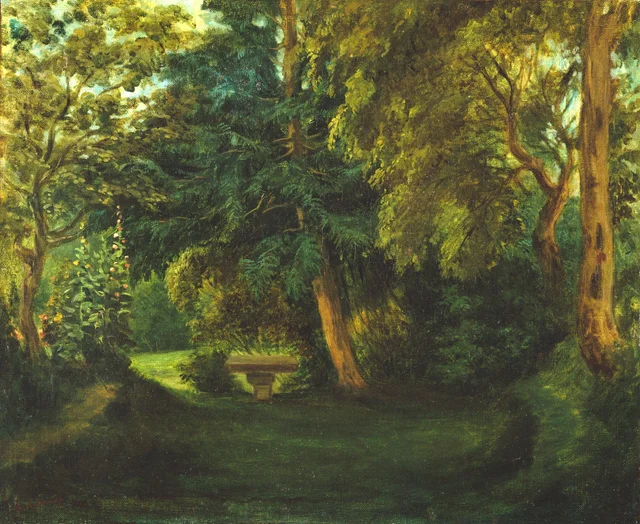 El jardín de George Sand en Nohant, Eugène Delacroix