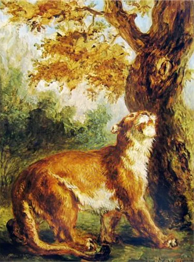 El puma, Eugène Delacroix