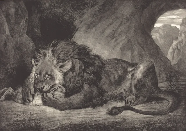 León del Atlas, Eugène Delacroix