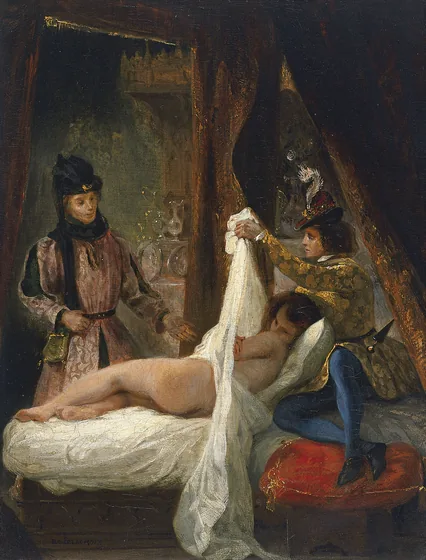 Louis d'Orléans montrant sa maîtresse