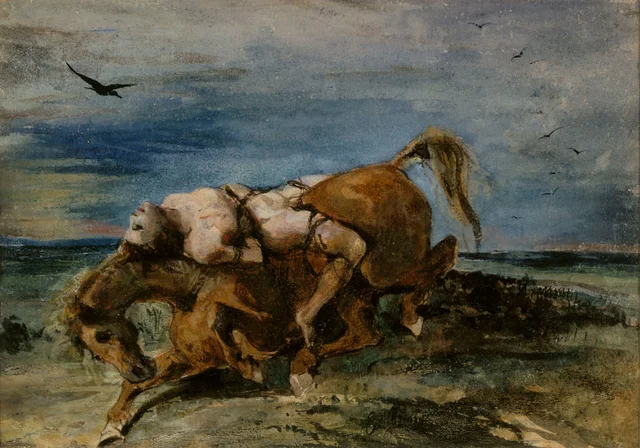 Mazepa sobre el caballo moribundo
