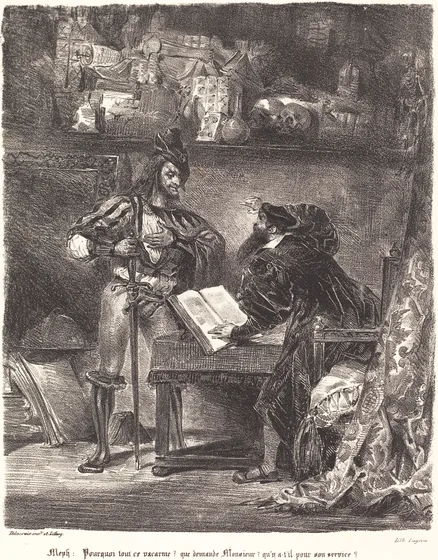 Mephisto Appears to Faust
