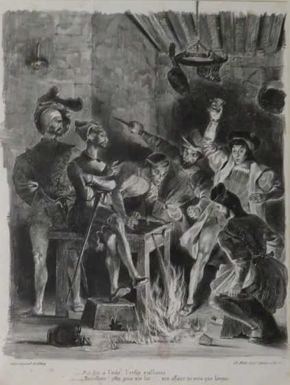 Méphistophélès dans la taverne des étudiants