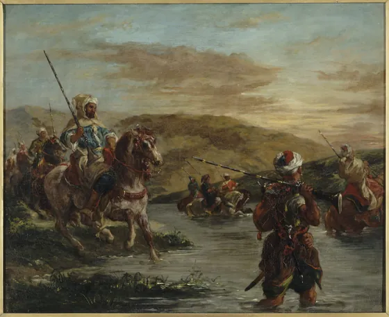 passage d'un gué au Maroc