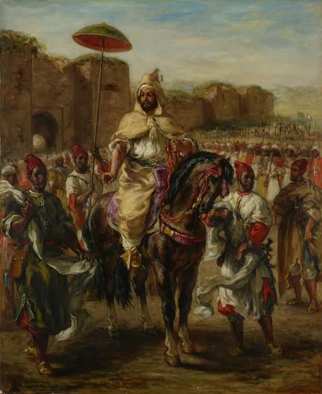 Portrait du sultan du Maroc