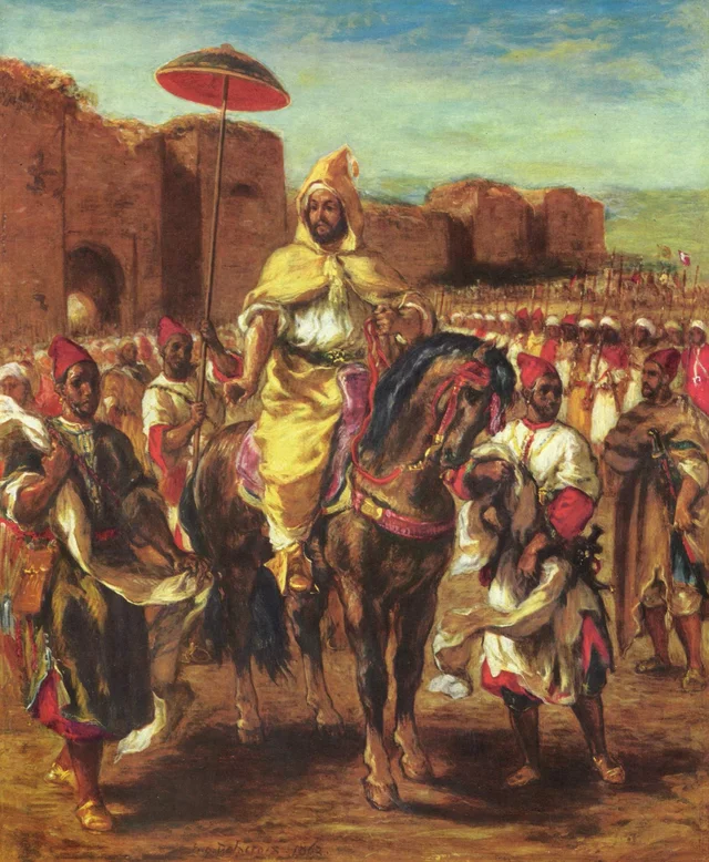 Retrato del sultán de Marruecos, Eugène Delacroix