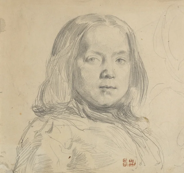 Retrato de niño, Eugène Delacroix