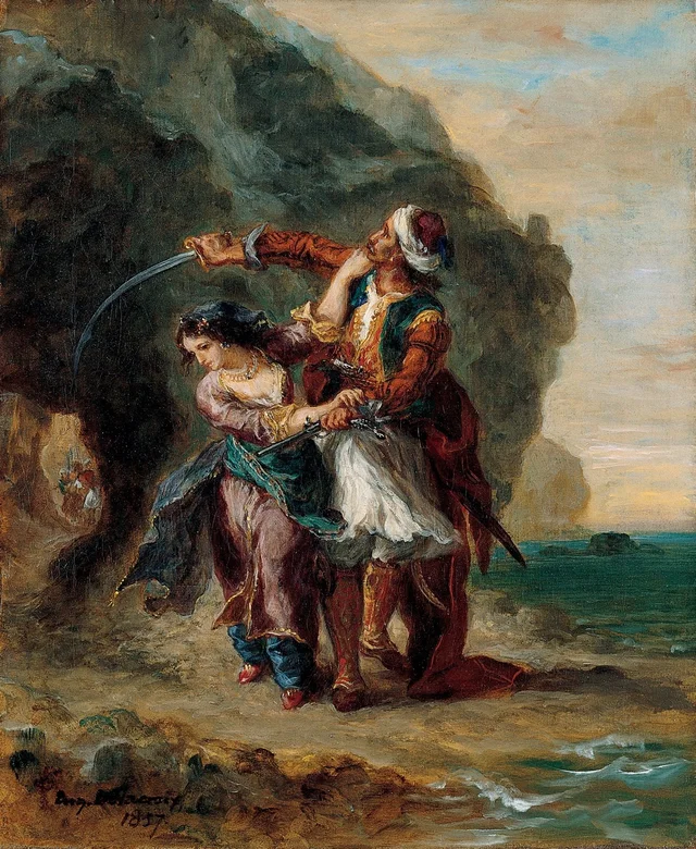 Selim y Zuleika, Eugène Delacroix