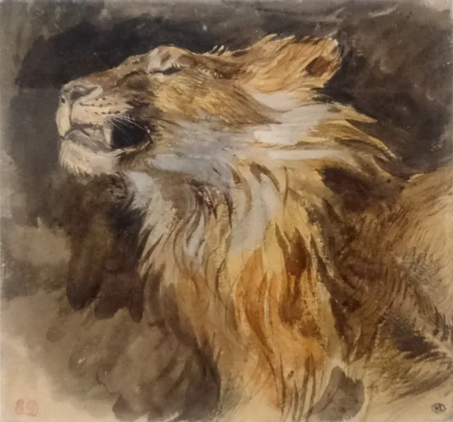 咆える獅子の頭