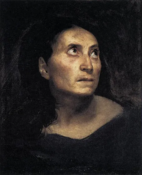 Tête de vieille femme