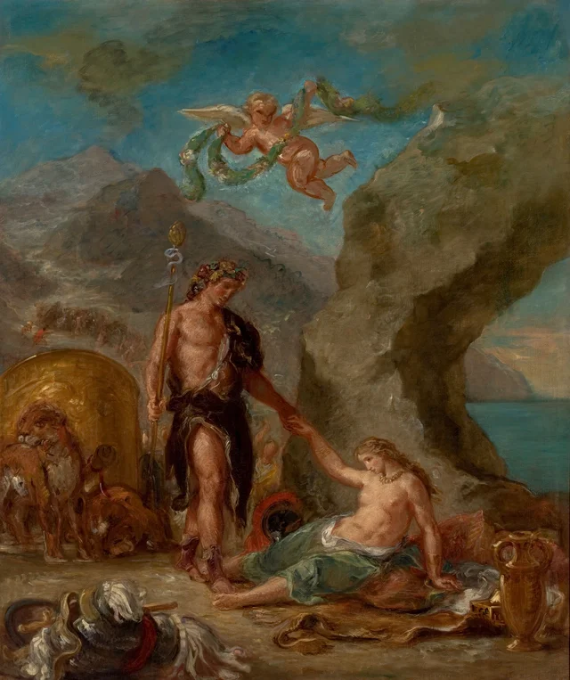 El otoño: Baco y Ariadna