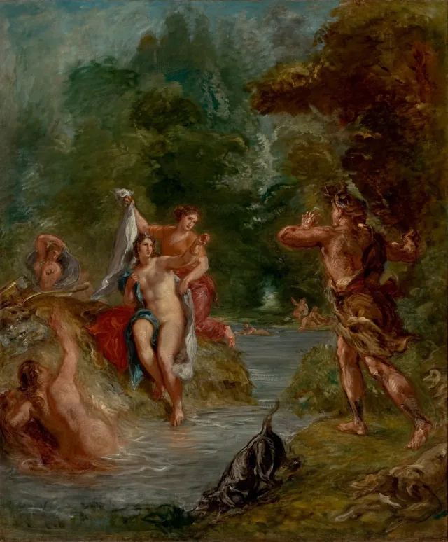 L'Été : Diane surprise par Actéon, Eugène Delacroix