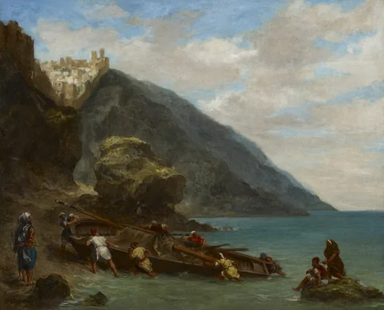 Vue de Tanger à partir du bord de la mer
