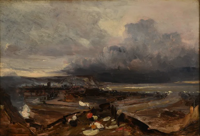 The Port of Dieppe, Eugène Isabey