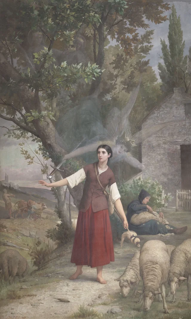 Juana de Arco teniendo la visión del arcángel Miguel, Jules-Eugène Lenepveu