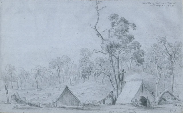 Ballarat, Tent towards the South-West, 28 July 1853