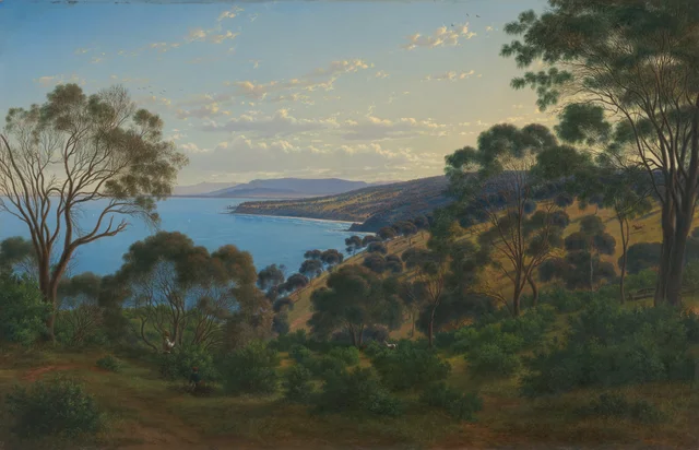 Las cordilleras de Dandenong vistas desde «Beleura», Eugene von Guérard