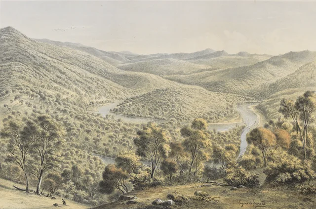 Confluencia de los ríos Buchan y Snowy (Gippsland), Eugene von Guérard