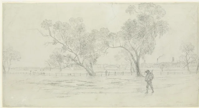 Melbourne, from the South-East, Looking to Princes' Bridge and West Melbourne