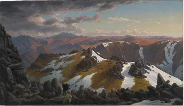 North-East View from the Northern Top of Mount Kosciusko