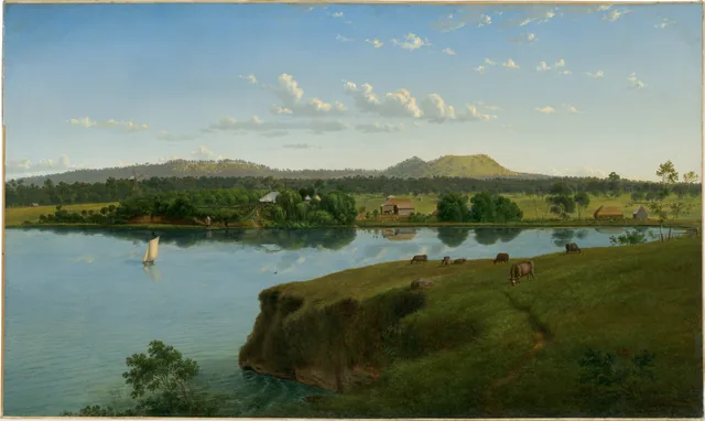 Purrumbete from across the Lake