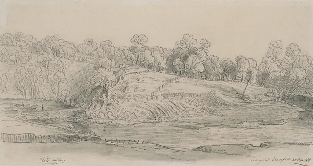 Tait's Mill, Collingwood, Yarra Falls, 20 April 1855