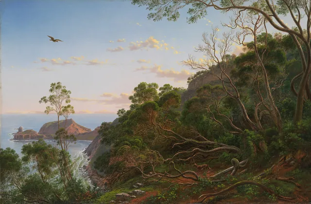 Árvores-do-chá perto do cabo Schanck, Victoria, Eugene von Guérard