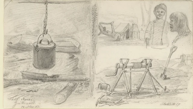 Tent of Mons. Guellerault [or Guilliard?], 14 November 1853; Black Hill