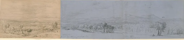 View from the Bald Hills towards the Mountains and Lakes Learmonth and Burrumbeet